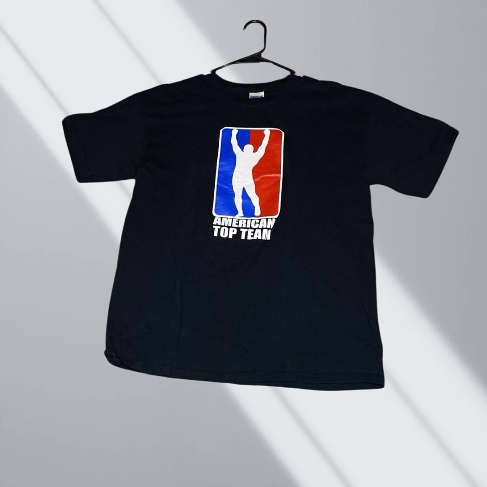 Black Sports Logo Short Sleeve Tee